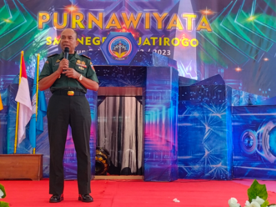 Sambutan dari Forkopimcam Jatirogo, Koramil Jatirogo Bapak Mayor Infantri Sunaryo.
